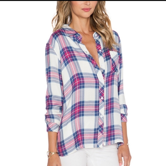 SOLD! Rails SUPER SOFT Plaid Button Up Shirt 💕 - Picture 2 of 6